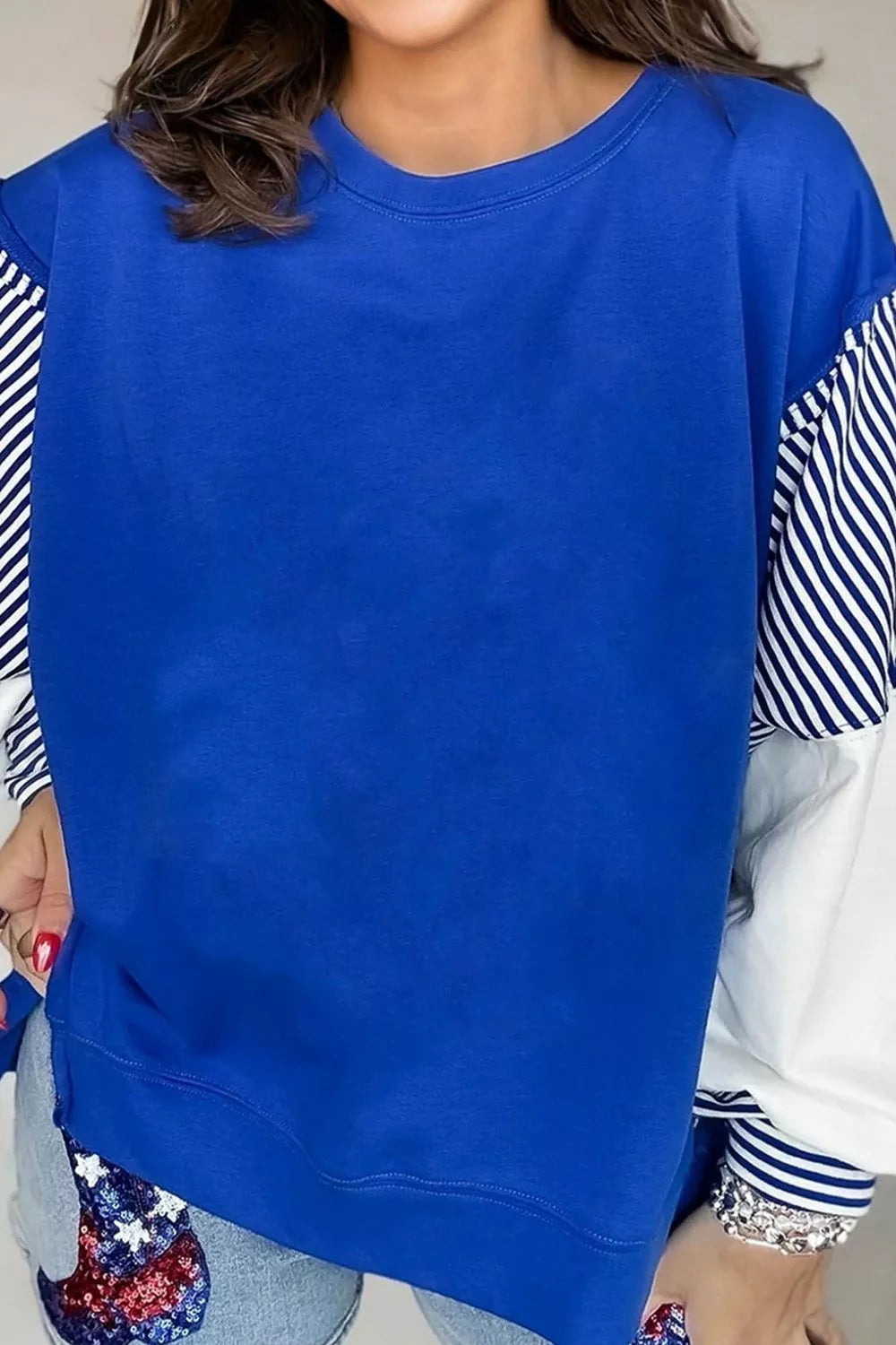 white sweatshirt