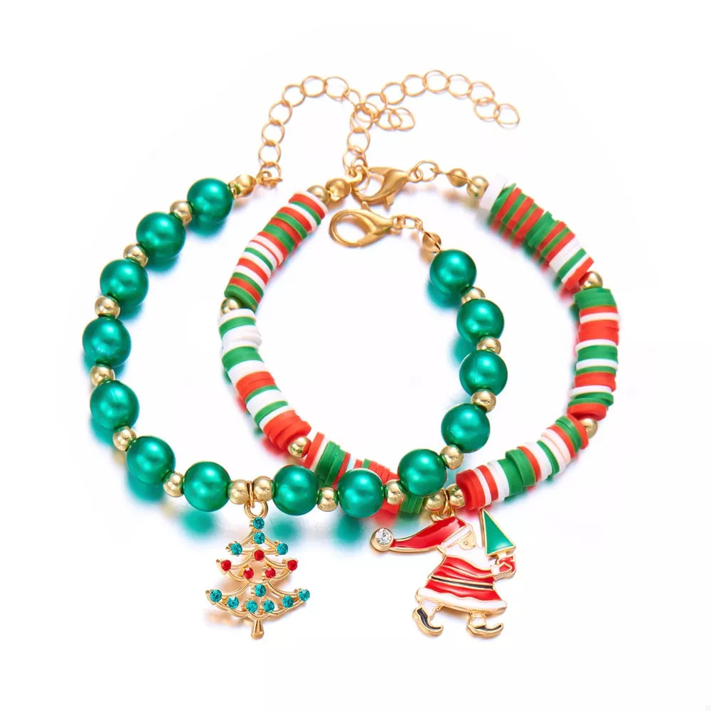 Dark Green bracelet with wrist-length and lobster clasp