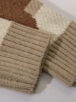 Men's Woodland Critter Knit Cardigan in Khaki