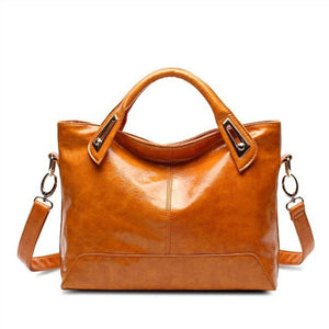 tote in camel with adjustable strap and medium