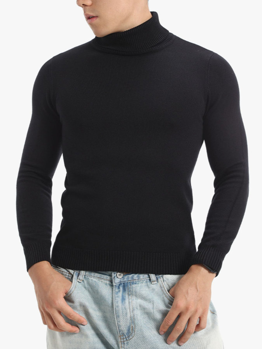 sage green turtleneck sweater