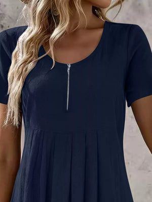 A-line dress in Khaki