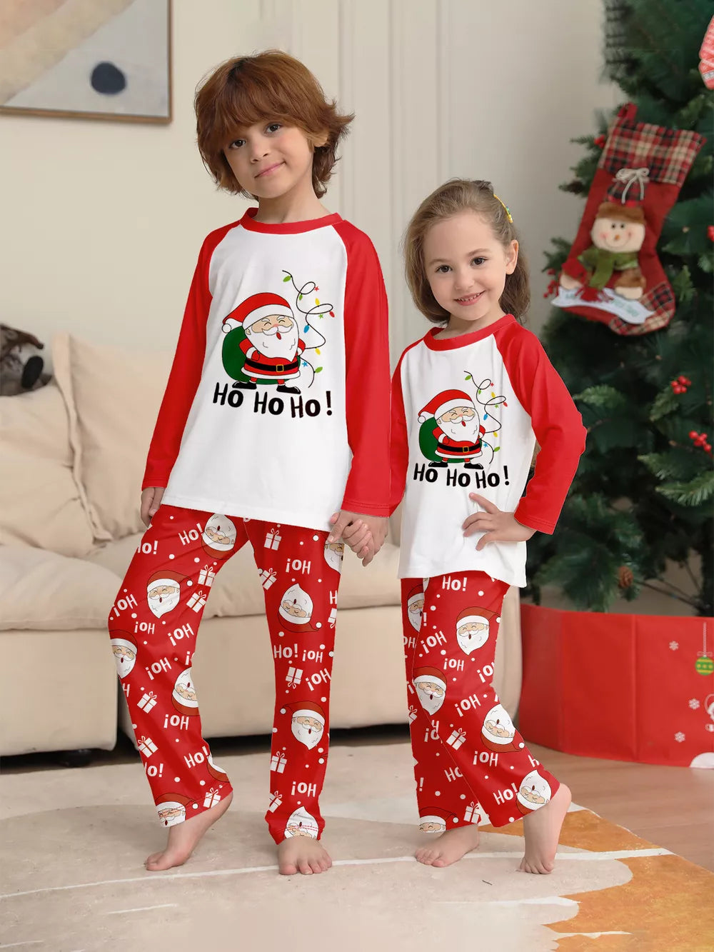 pajama set in Dad with raglan sleeve and full-length