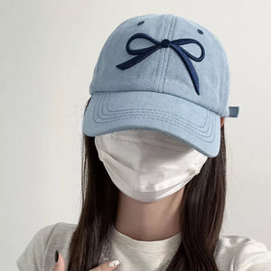 Embroidered Bow Baseball Cap option 3