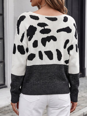 white pullover sweater