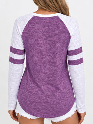 Brown relaxed t-shirt with round neck