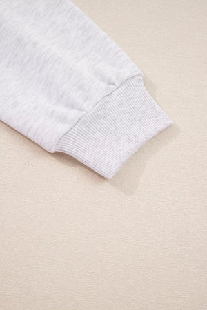 Light Gray sweatshirt and sweatpants set