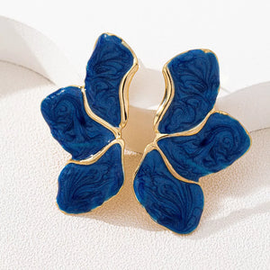 navy blue earrings featuring drop earrings and tie-dye