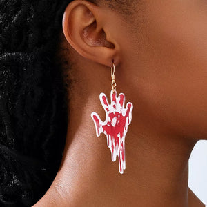 earrings in white featuring dangle and straight fit