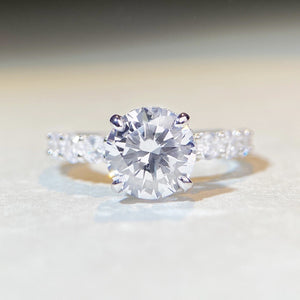 3 Carat 925 Sterling Silver Moissanite Ring Style 10500186332 in clear