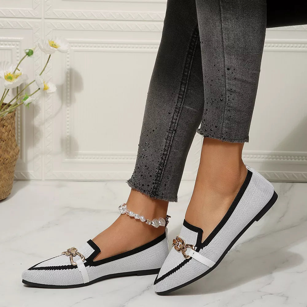 classic slip-on shoes in Black with not applicable