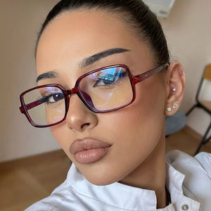 Uv Protection Square Sunglasses in Transparent with UV protection