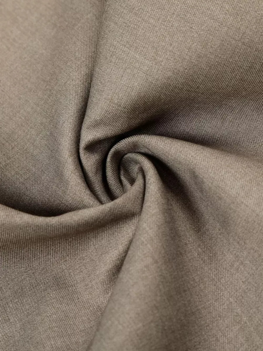 Men's Wide Leg Pleated Pants in Khaki