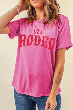 Fuchsia Pink t-shirt featuring stretch and graphic-print