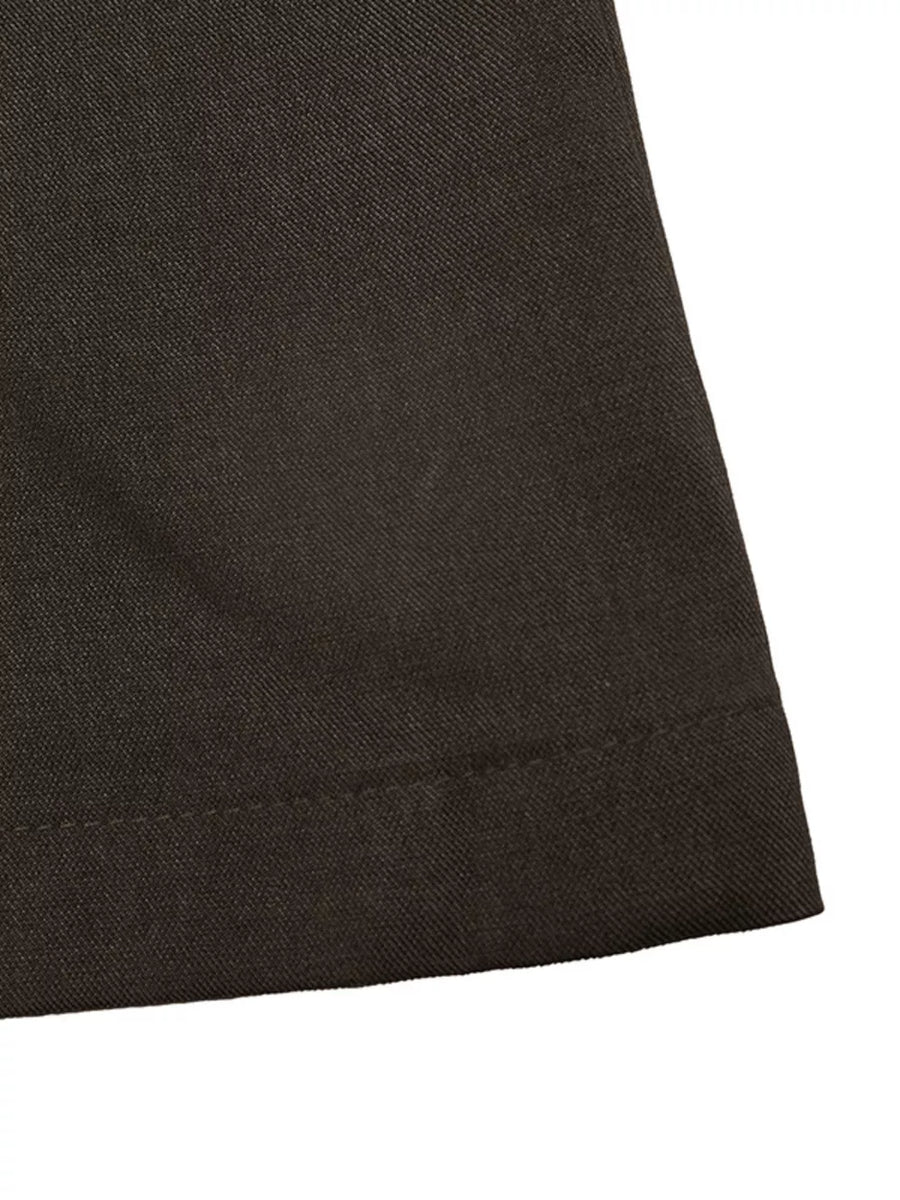 dark brown wide-leg pants