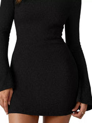 100% polyester Care instructions: Machine wash cold sweater dress in Apricot with slim silhouette