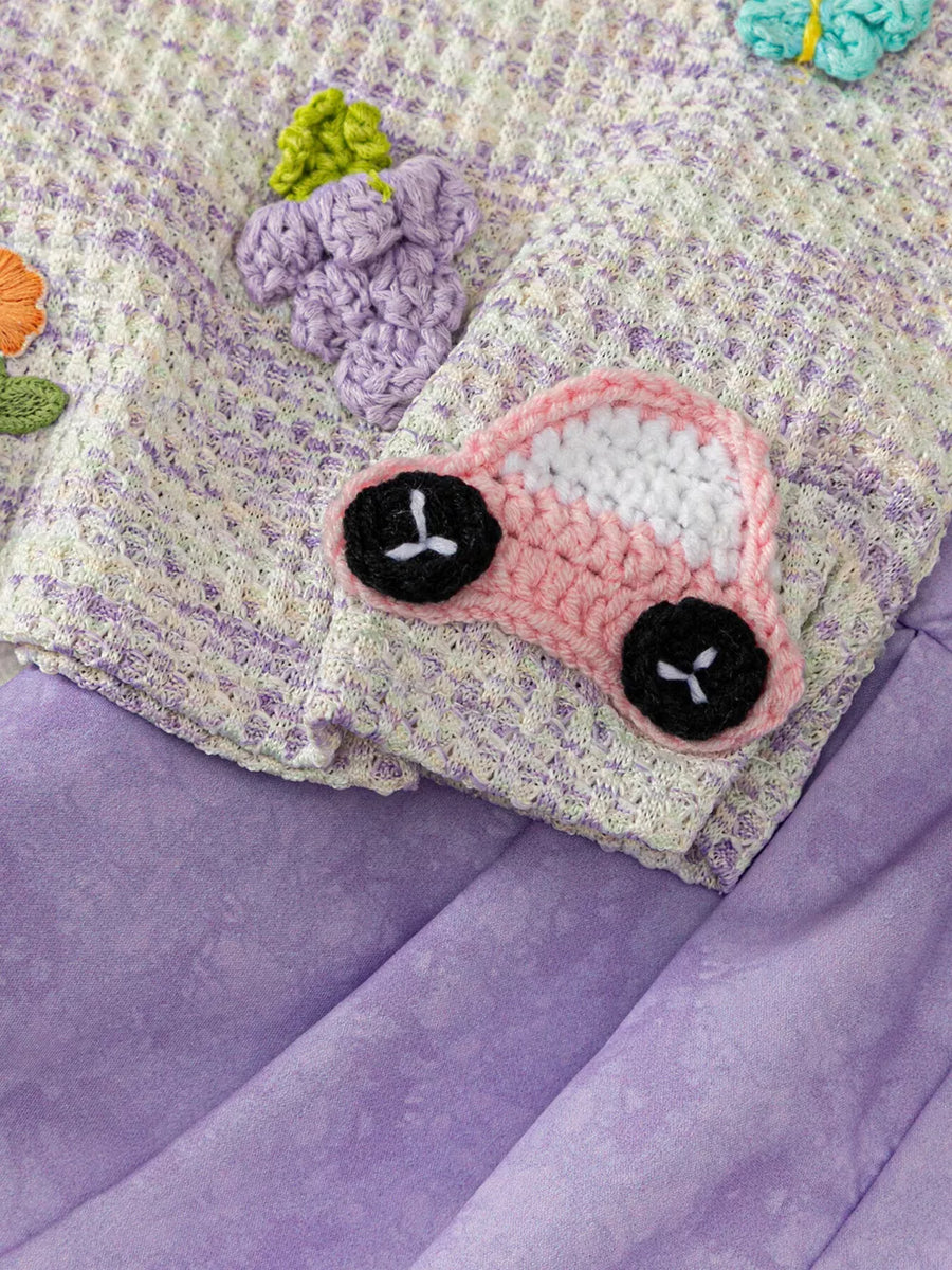 Children's Flower Sleeveless Top And Shorts Set option 5