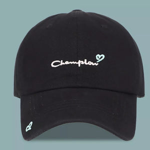 Black Embroidered Causal Baseball Cap