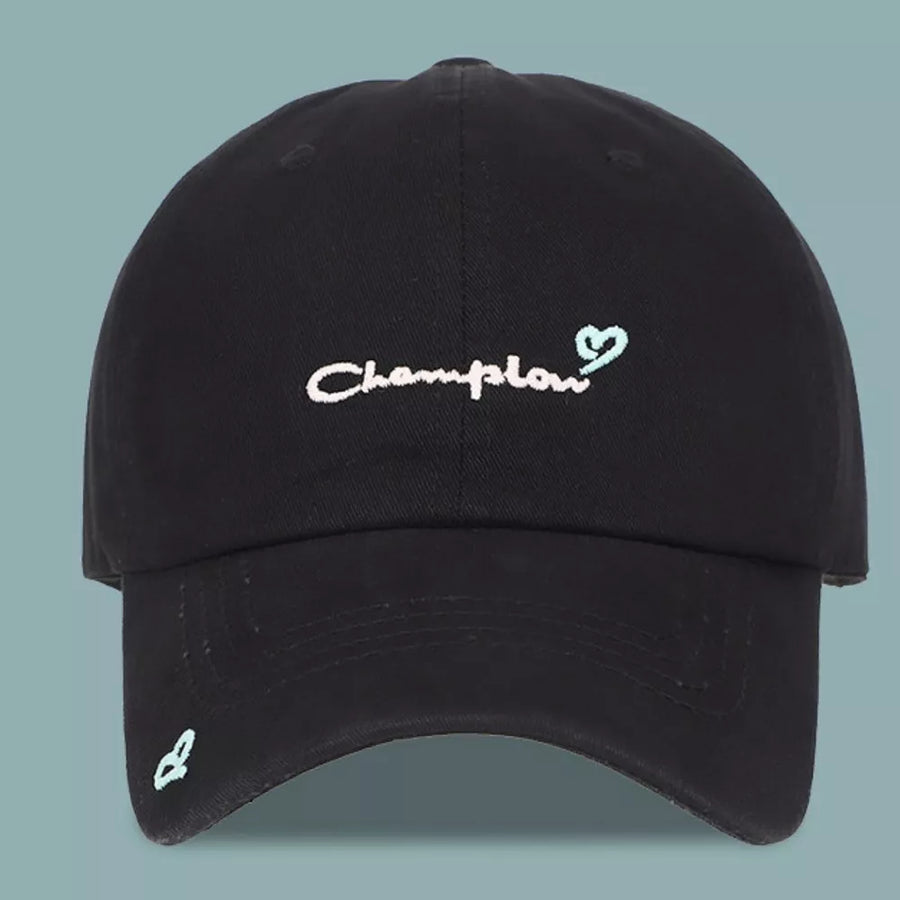 Black Embroidered Causal Baseball Cap