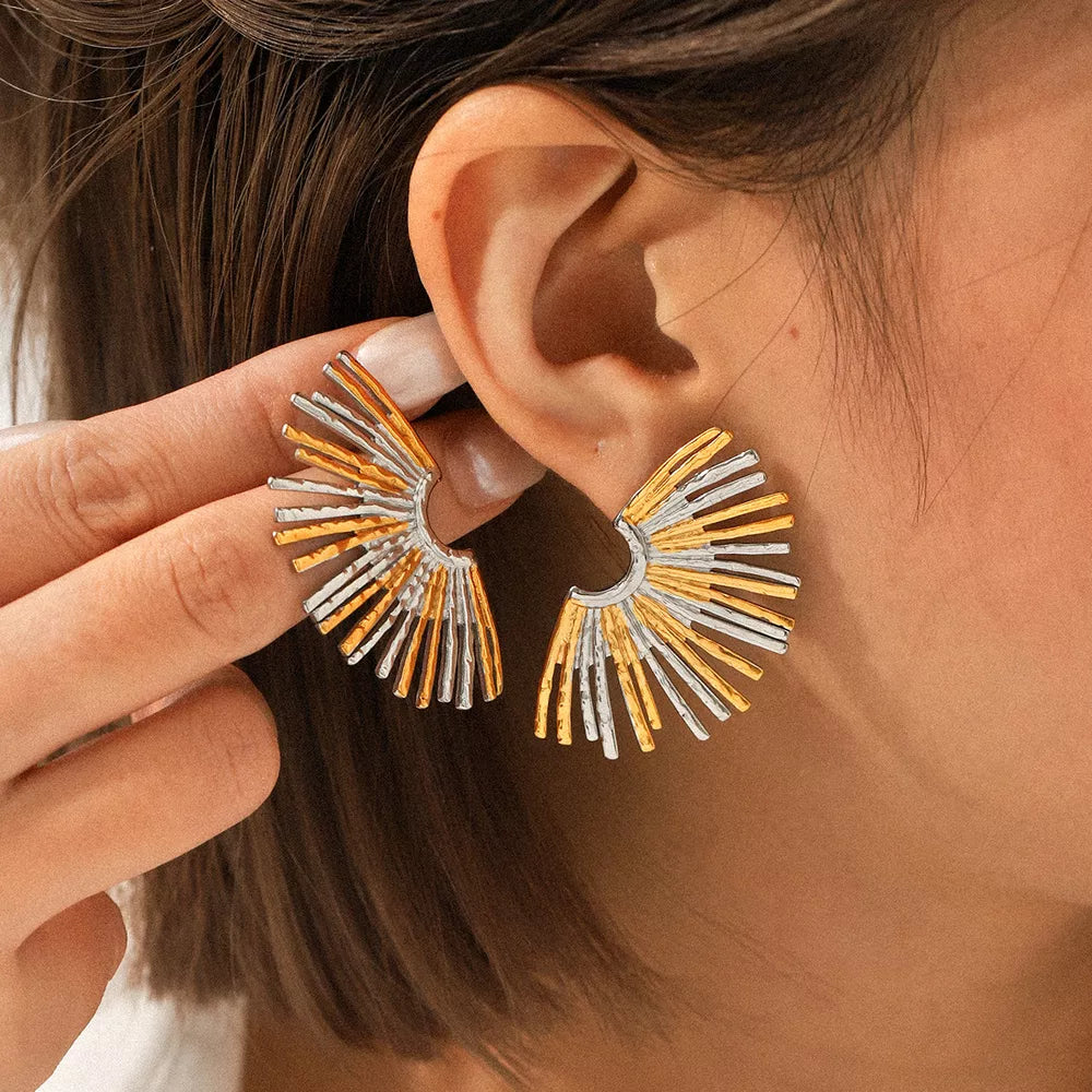 gold earrings