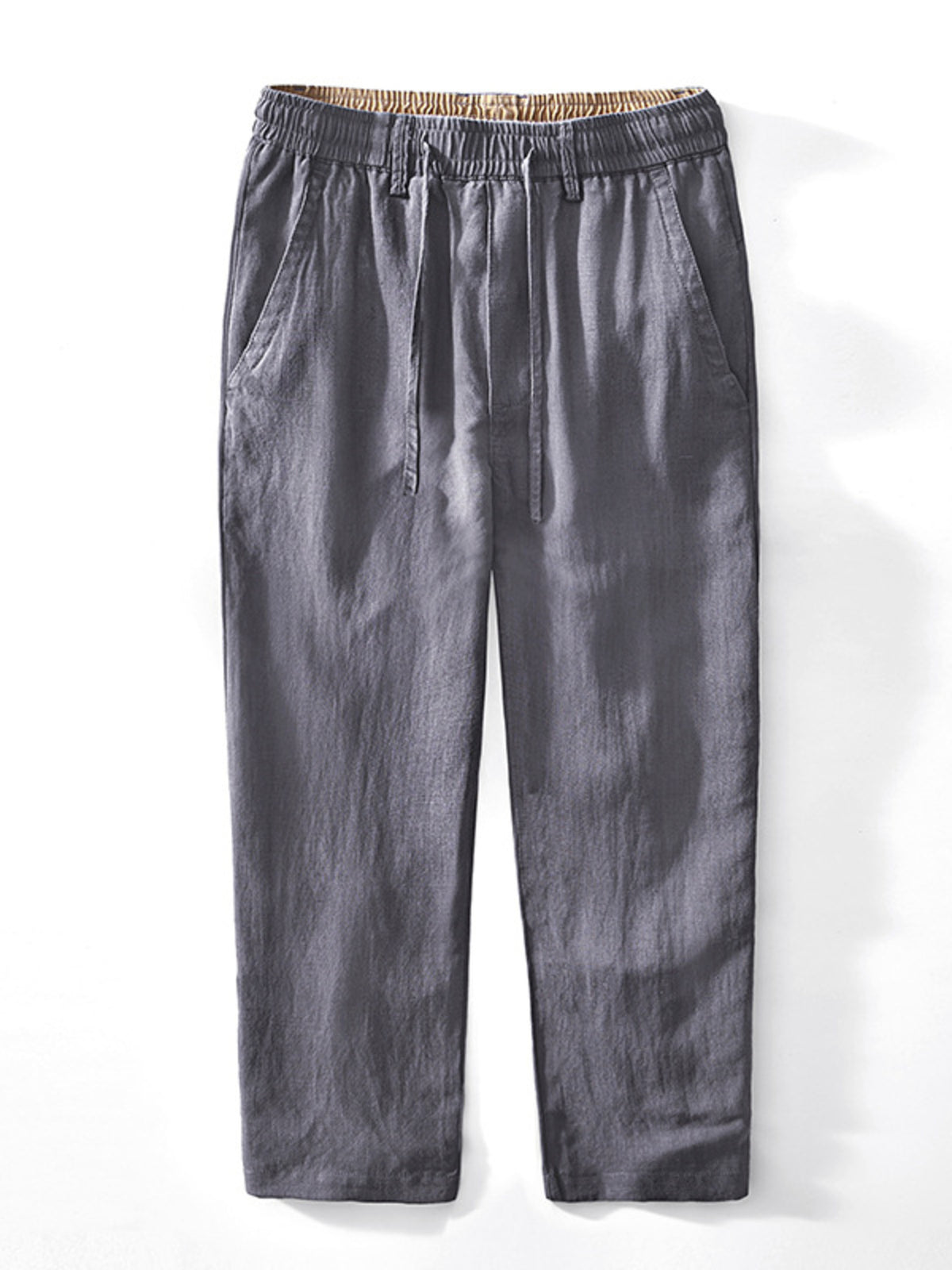 95%polyester,5%spandex Care instructions: Machine wash cold pants in Deep Khakis with relaxed silhouette