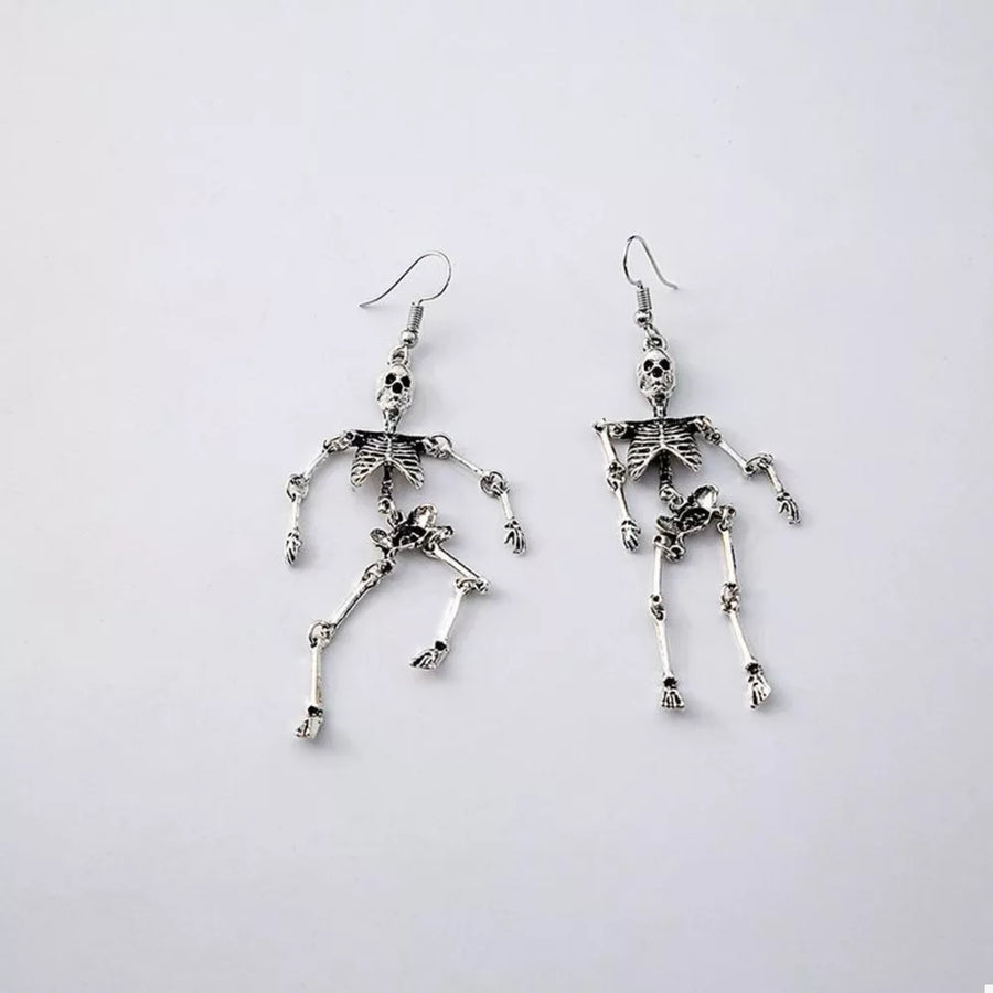 earrings in Silver with figural and dangle