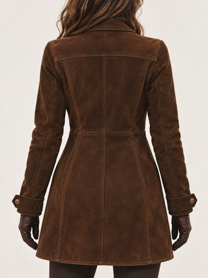 100% polyester Care instructions: Machine wash cold jacket in Dark Brown with regular silhouette