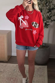 preppy sweatshirt in Black with crew neck