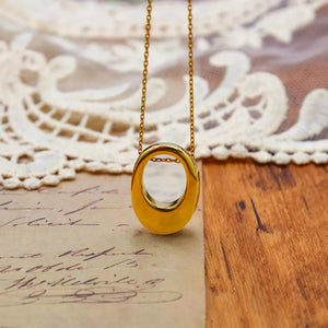 18K Gold-Plated,Stainless Steel Care instructions: Avoid wearing during exercise necklace in Gold with regular silhouette