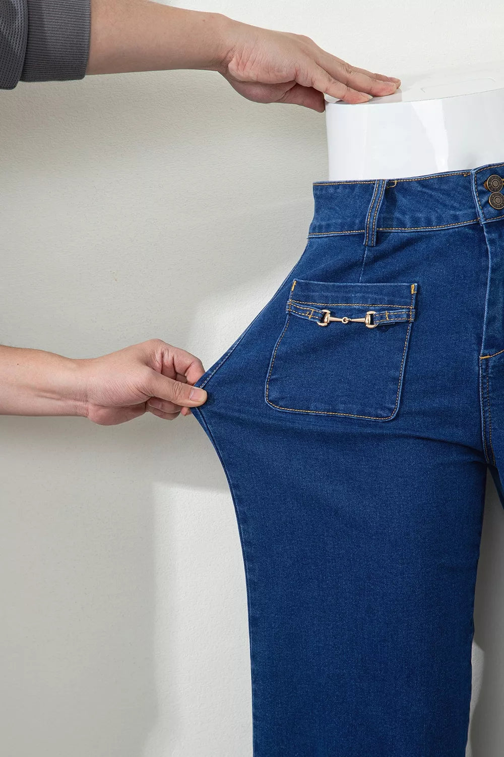 Navy jeans