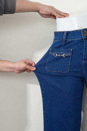 Navy jeans
