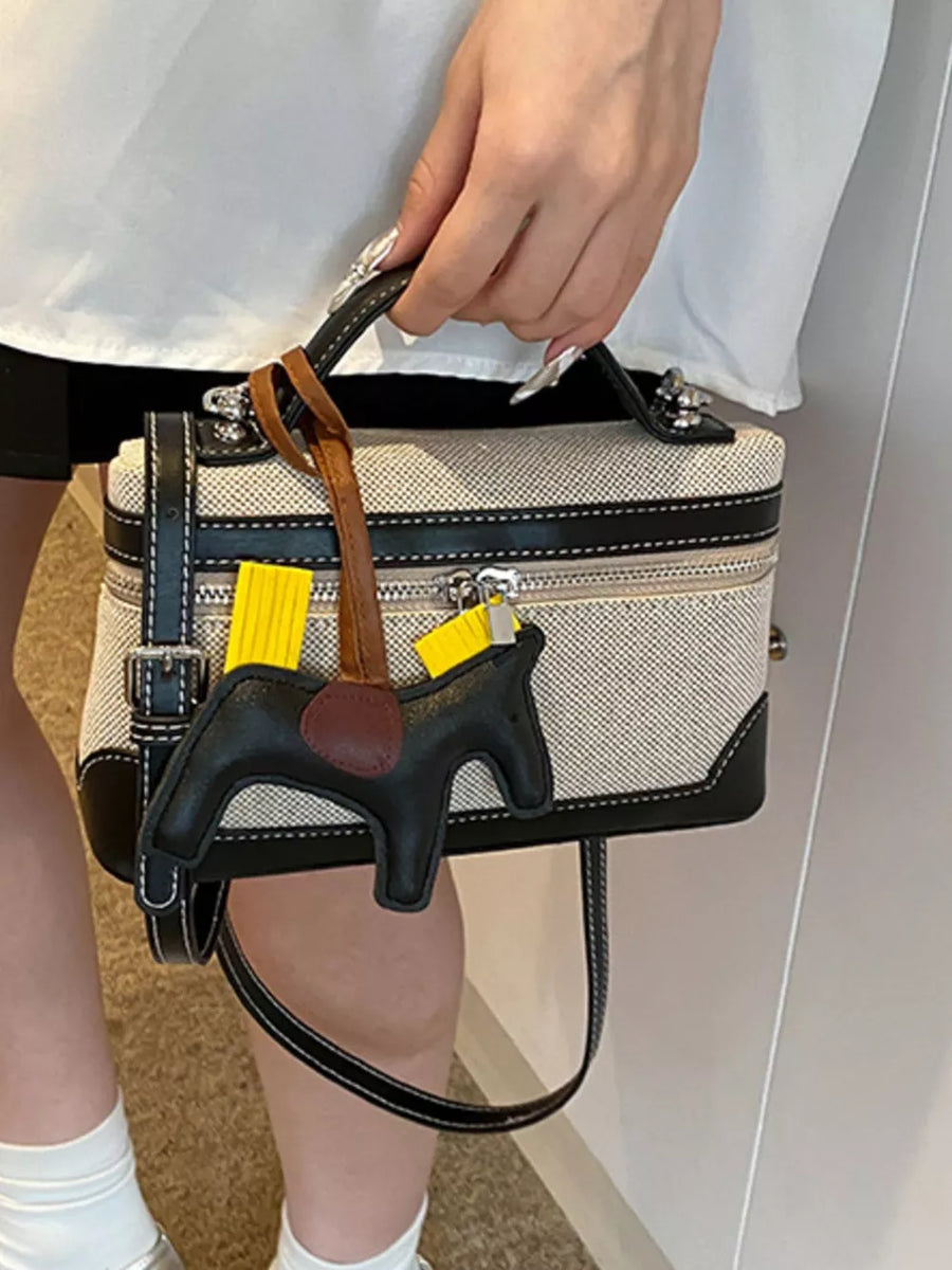 Top Handle Detachable Strap Mini Handbag option 9
