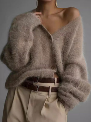 cardigan in Light Gray