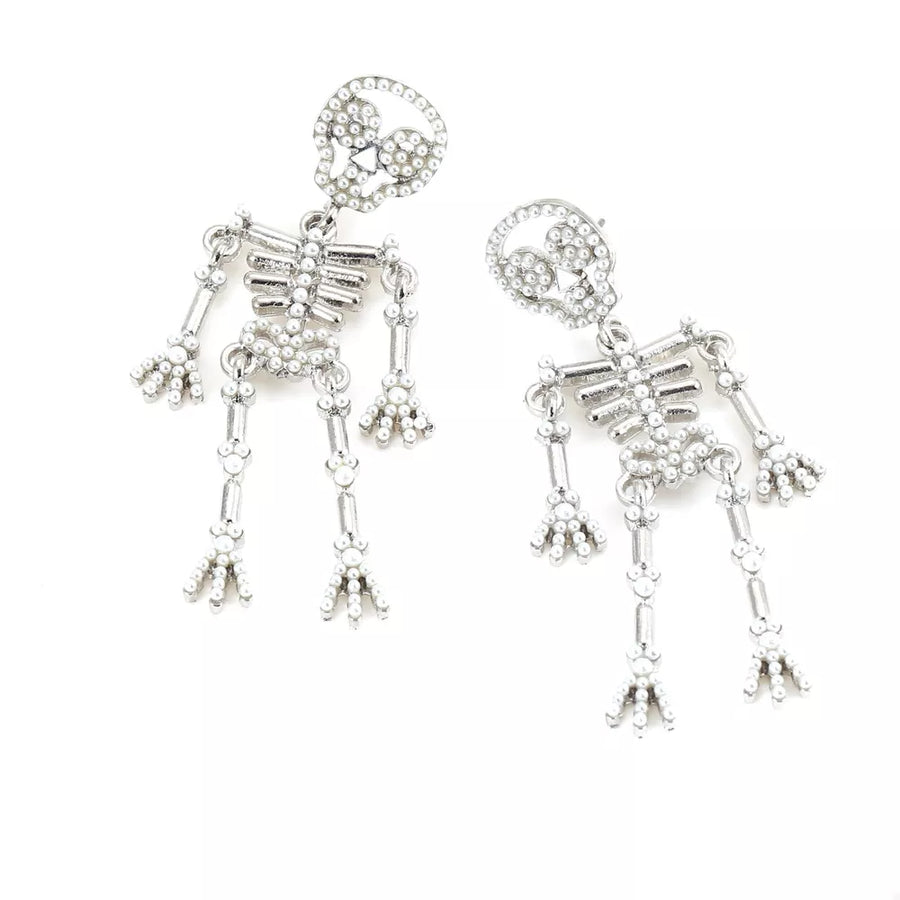 Red earrings with 2.5 inches drop and post-back