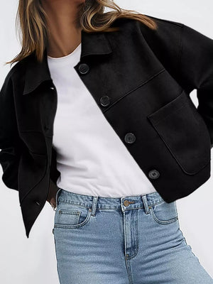 100% polyester Care instructions: Machine wash cold jacket in Apricot with relaxed silhouette