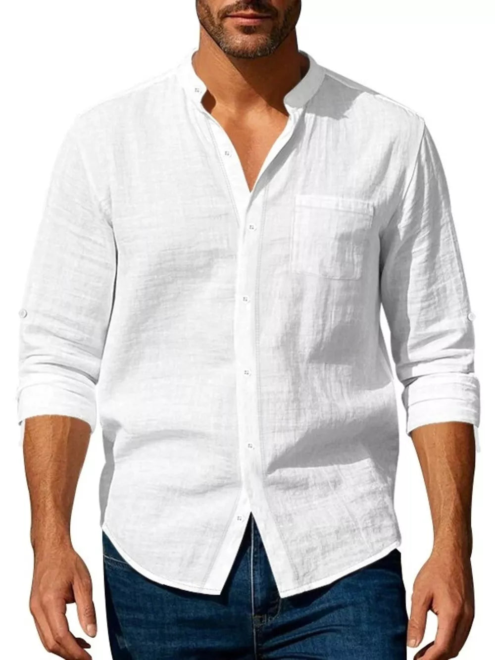 95%cotton, 5%spandex Care instructions: Machine wash cold button-up shirt in Black with regular silhouette