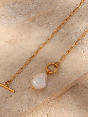 Gold with necklace with layered design 12