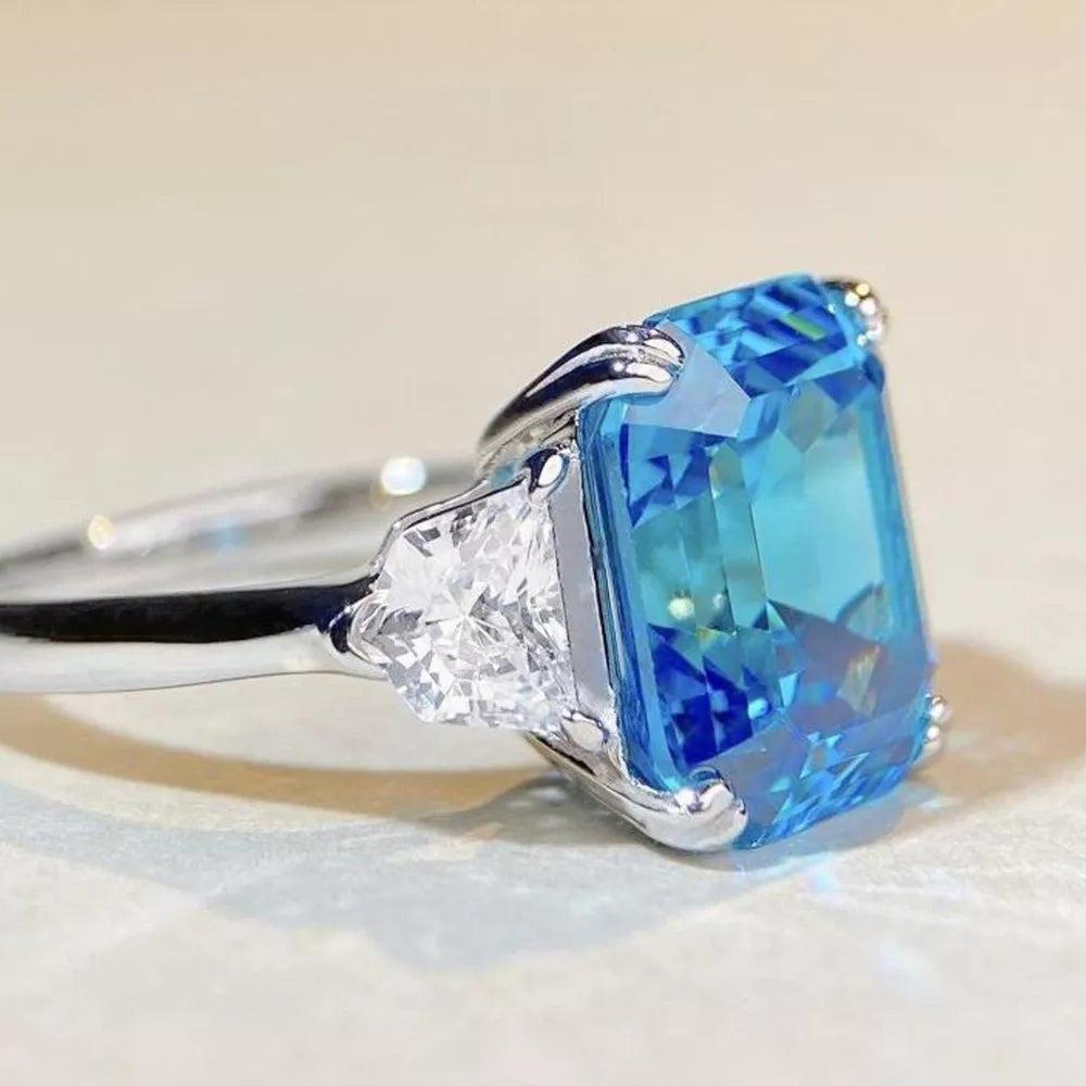 925 sterling silver,Zircon Care instructions: Avoid wearing during exercise, as ring in silver with statement silhouette