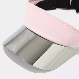 polyester Imported Size &amp visor in silver with fitted silhouette
