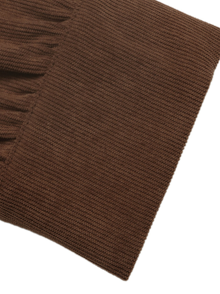 maxi dress featuring ribbed in Coffee Brown with 100% polyester Care instructions: Machine wash cold texture