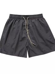 Dark Gray Men's Casual Drawstring Waist Shorts