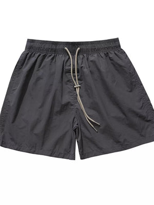 Dark Gray Men's Casual Drawstring Waist Shorts