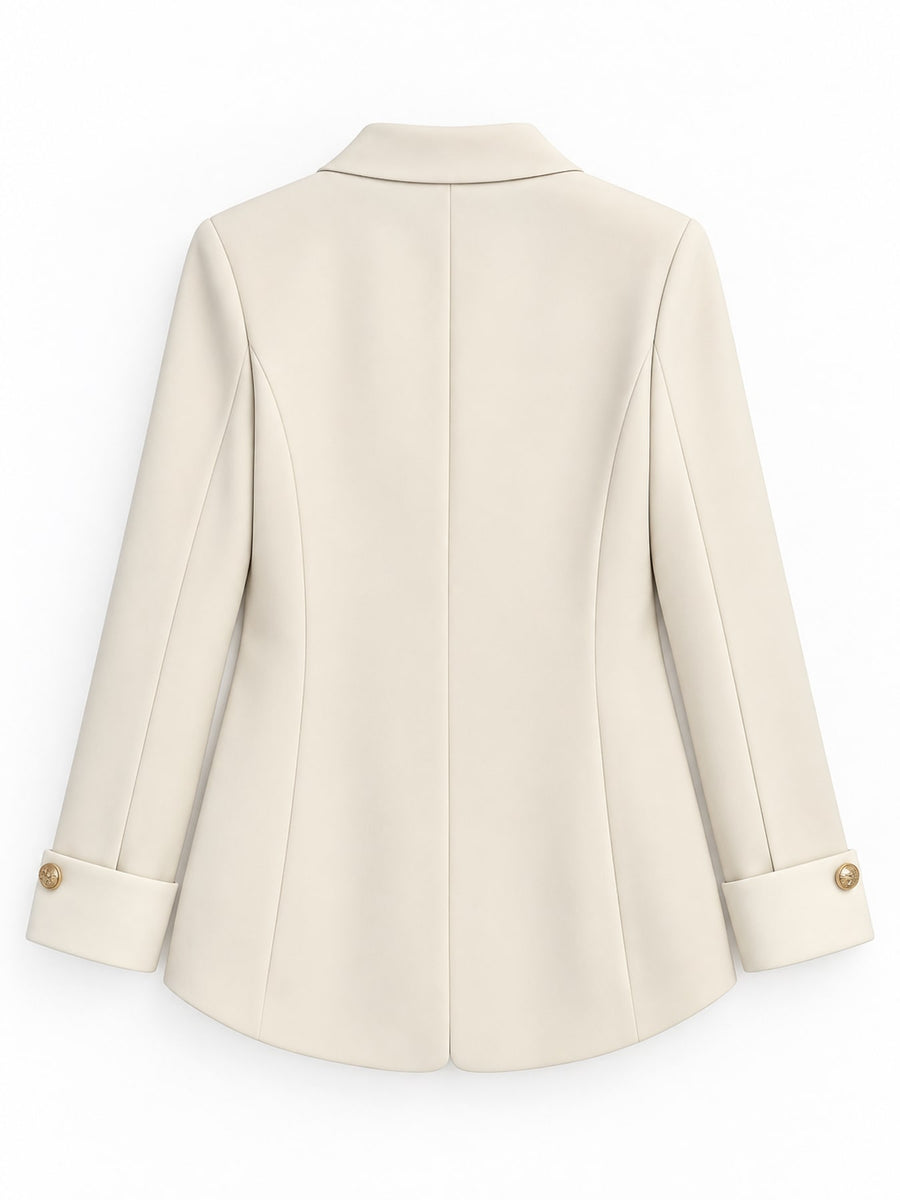 Polyester Care instructions: Dry clean only blazer in Mustard Yellow with regular silhouette