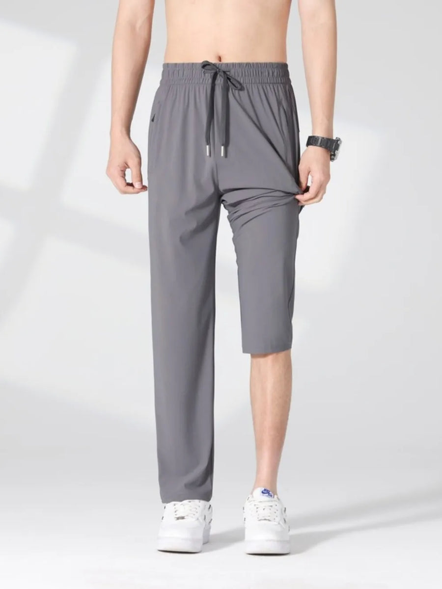 Men's Plus Size Quick-dry Casual Pants in Black