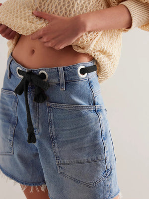 Medium denim shorts