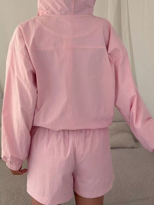 Lightweight Hooded Jacket And Shorts Set, view 11
