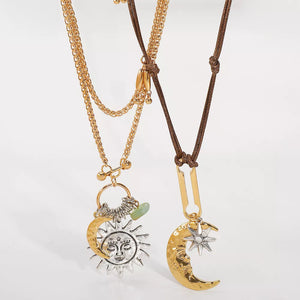 bohemian necklace in gold with n/a