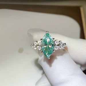 5 Carat Moissanite Solitaire Ring In Sterling Silver option 4