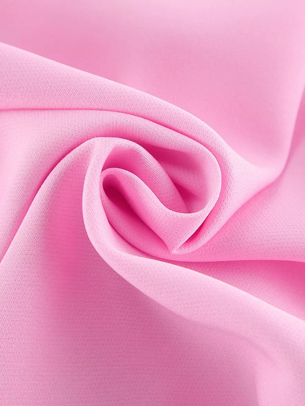 Pink two-piece set with zipper and sleeveless