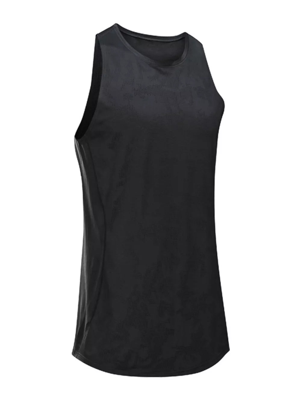 Men's Breathable Athletic Tank Top Plus Size in Black